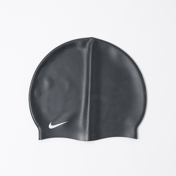 Nike Swim 黑色 輕薄 成人 游泳 矽膠 泳帽 93060-011