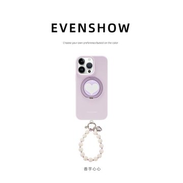 EVENSHOW超好看新款液態硅膠支點手機殼帶支架適用于蘋果iPhone16promax15/14/13小眾高級感帶掛繩全包外殼套