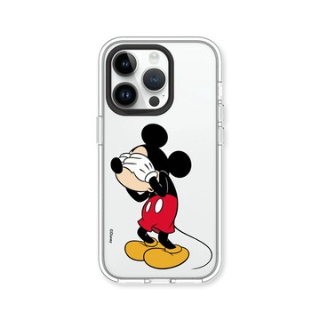 RHINOSHIELD iPhone 15/Plus/Pro/MaxClear 抗黃化透明防摔手機殼｜迪士尼-米奇-遮眼米奇