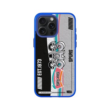 iPhone 15 Pro Max Clear 激光藍 - NBA - 復古球員卡-聖安東尼奧馬刺 San Antonio Spurs - Vintage Card