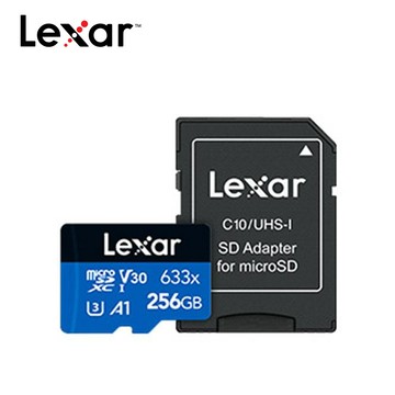 Lexar 雷克沙 633x microSDXC UHS-I A1 U3 256G記憶卡