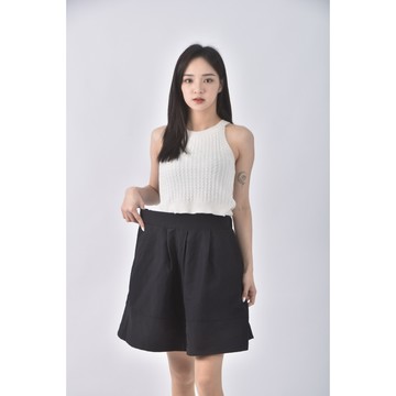 (L) bliss point素面黑色短裙二手衣