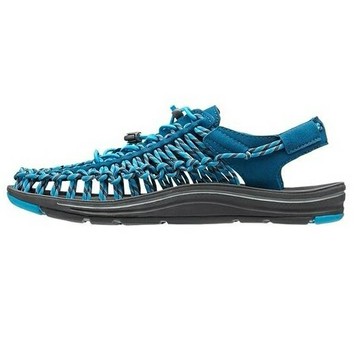 [ KEEN ] 男 UNEEK休閒涼鞋 深藍/土耳其藍 / 特價品 水陸兩用鞋 / 1014616 {25.5}