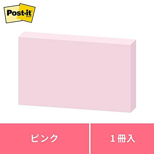 ポストイット 付箋 ノート ピンク 75×127mm 100枚×1パッド 655RP-P