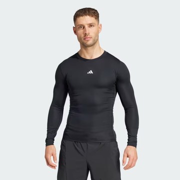 adidas 愛迪達 長袖上衣 男款 運動 訓練 TF LS TEE 黑 JE6702