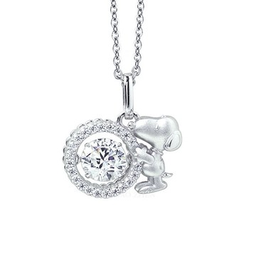 史努比SNOOPY-幸運之日-純銀項鍊(三色可選)