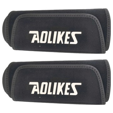 AOLIKES 奧力克斯 爆汗護腰帶 FC076 彈性黏扣布 丁苯橡膠  L(114 x 20cm)  黑色  2個