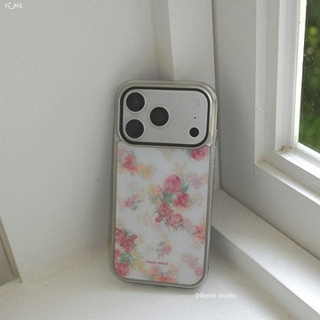 韓系ins小眾溫柔治愈復古水彩粉玫瑰手機殼適用iphone1716promax蘋果1514131211