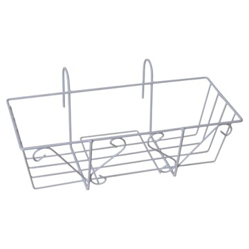 小麥購物 掛式花架 長方形 L545  44.8 x 21 x 14.5cm  1個  白色