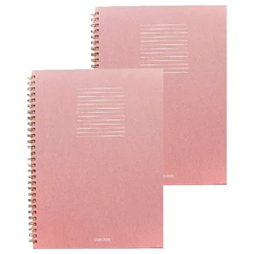 conifer 綠的事務 禪 Zen 線圈橫線筆記  簡潔封面設計  書寫流暢紙張  多種內頁格式  16K 紅絹  193x260mm  2本