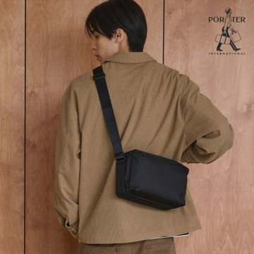 PORTER INTERNATIONAL - 俐落高效SAVVY雙層斜背包(S) - 黑