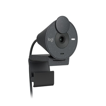 Logitech VC BRIO 305 商務網路攝影機 - 石墨黑