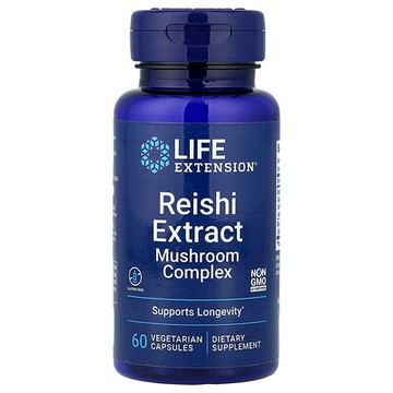Life Extension, 靈芝提取物蘑菇複合物，60 粒素食膠囊