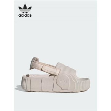 Adidas/阿迪達斯官方正品三葉草女士時尚厚底耐磨休閑涼鞋IE5651