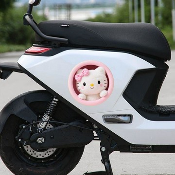 ✨臺灣出貨✨Hello Kitty凱蒂貓3D立體卡通可愛汽車後車窗油箱蓋防水裝飾貼紙