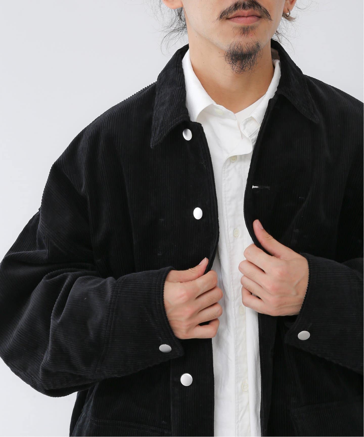 アンフォロー 【FOLL / フォル】wardrobe cocoon corduroy half coat