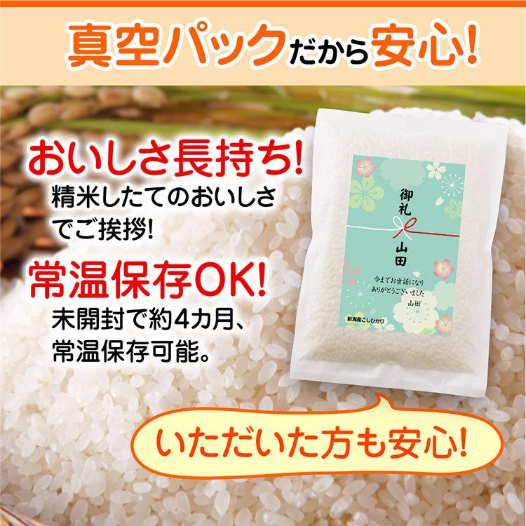 米 ギフト お米 退職 お礼 の品 プチギフト 新潟産 コシヒカリ 2合 真空パック 粗品 オシャレ