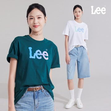 Lee 彩色LOGO短T 女 黑色 綠色 白色 LB602030