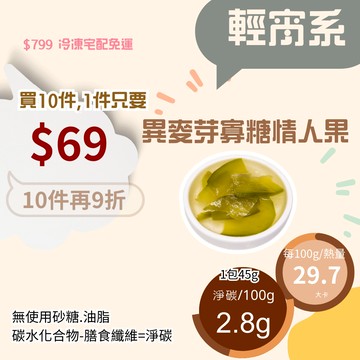 黃正宜低卡餐 異麥芽寡糖情人果 一包7大卡|淨碳1.3g 異麥芽寡糖