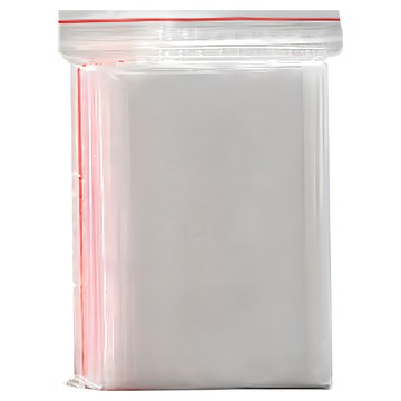 OJ歐健膠品 PE夾鏈袋 透明紅線款  20 x 28cm  100個  1包