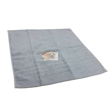 【摩力諾】無撚紗素色方巾(灰)_morino