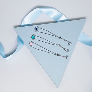 【潘妮洛普】簡約水晶伸縮純銀手鍊