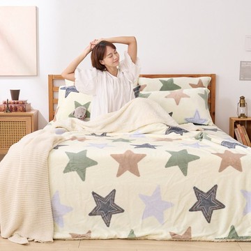 法蘭絨床包羊羔絨毯組(單人/雙人/加大)-多款任選