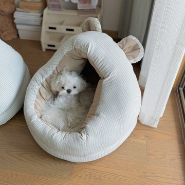 寵物睡窩 蒙古包 半封閉包裹型貓咪睡窩 小犬幼犬狗窩 安全感貓窩 狗窩 厚實寵物窩 猫沙發 寵物床