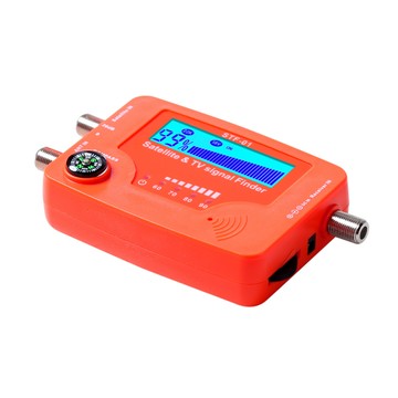 2 合 1 衛星和電視信號查找器 LCD 數字便攜式天線強度計使用指南針報警蜂鳴器查找