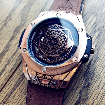 歐美風時尚男士復古手表學生表男大表盤潮牌手表個性石英表男