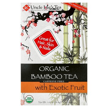 Uncle Lee's Tea, 異國水果有機竹茶，無咖啡萃取，18 茶包，1.02 盎司（28.8 克）