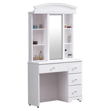 瑪莎白色2.7尺鏡台組