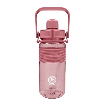 Green Bell 綠貝 彈跳吸管太空壺 600ml 寬杯口設計  粉色  1個