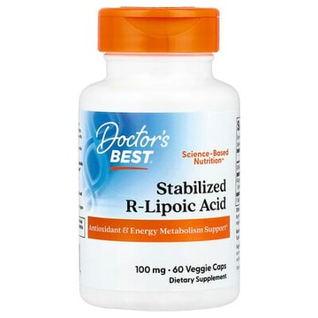 Doctor's Best, 穩定性特好的右旋硫辛酸，100毫克，60粒