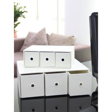 桌面辦公室收納盒抽屜式書架整理盒分層格子玄關儲物盒雜物收納柜