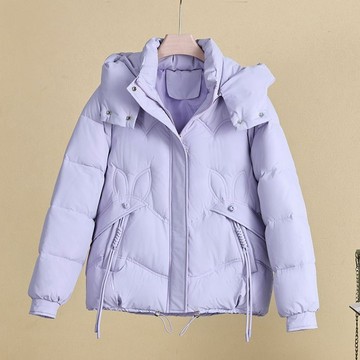 羽絨麵包外套 秋冬外套 女生厚外套 保暖外套 加厚外套 加厚棉襖 短款棉衣 韓版羽絨棉服 寬鬆連帽外套 棉衣外套 外套女