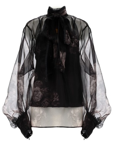 zimmermann blouse with lavalliere "hypnotic"
