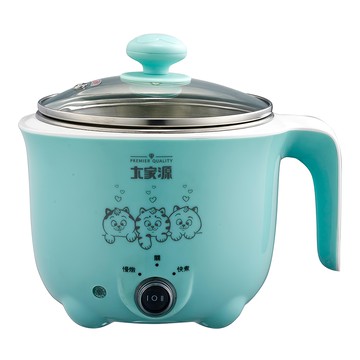 大家源 304不鏽鋼防燙美食鍋 TCY-2727B 1.0公升 110V/60Hz 550W 雙層防燙設計 淺槽設計 兩段式溫度控制