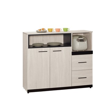 伊凡卡中島型4尺（木面）餐櫃