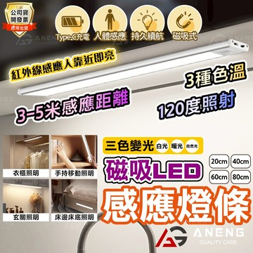 台灣公司貨附發票 超薄款 手持感應燈 感應燈 人體感應燈 手持感應燈  LED燈條 廚房燈3種色溫  磁吸燈 櫥櫃燈 廚