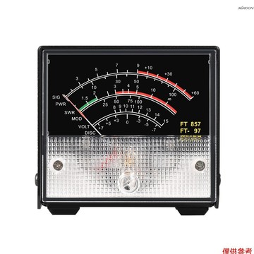 迷你微型SWR功率表FT-857 FT-897外接表頭 黑色