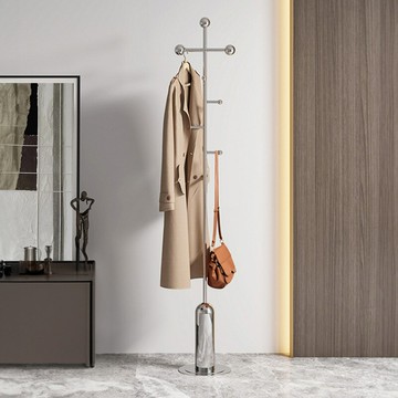 公司貨 免運 速發 開立發票 衣帽架 掛衣架 晾衣架 網紅不銹鋼衣架落地臥室掛衣架家用客廳不占空間衣帽架輕奢掛包架