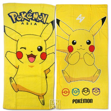 寶可夢 皮卡丘 冰雪奇緣 復仇者蜘蛛人 超人力霸王 史努比 帕恰狗 酷洛米 美樂蒂 大耳狗 純棉浴巾 正版授權 合圖【D