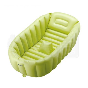 Richell 利其爾 充氣式嬰兒浴盆-綠【悅兒園婦幼生活館】