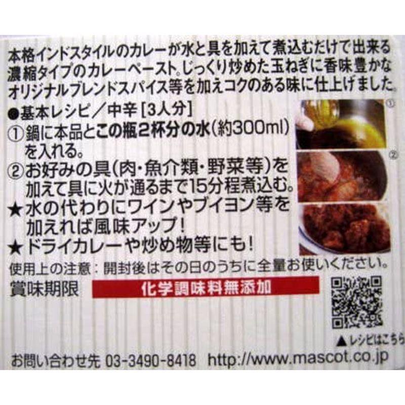 マスコット 印度の味 中辛 180g