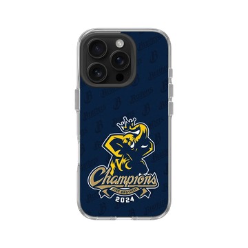 iPhone 16 Pro Clear 透明 - 職棒-中信兄弟 Brothers - 2024總冠軍紀念款-王者之象(鋼鐵藍)