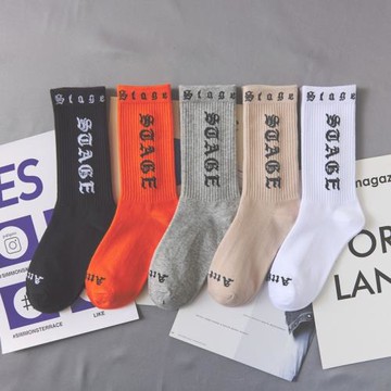 襪子男長襪ins潮流黑潮牌夏季中筒高腰籃球日系街頭椰子長筒百搭