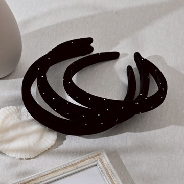 專櫃級絲絨髮圈-黑-多款任選