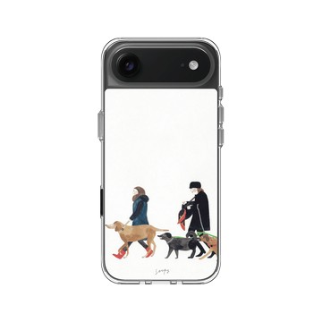 iPhone Air Clear Case（相機按鈕） 透明 - Soupy Tang 湯舒皮 - Walking Dogs