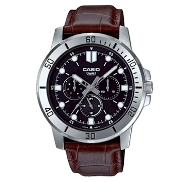 【CASIO 卡西歐】 紳士三眼皮格腕錶 MTP-VD300L-1E